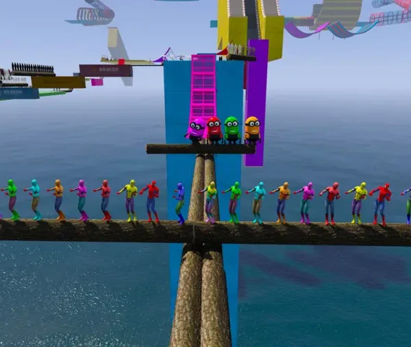 GTA 5 Mega Ramp Spiderman World Map + 150 Peds/Characters