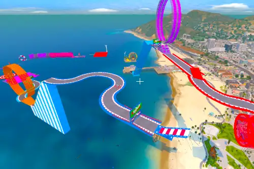 Gta 5 Mega Stunt Ramp Map