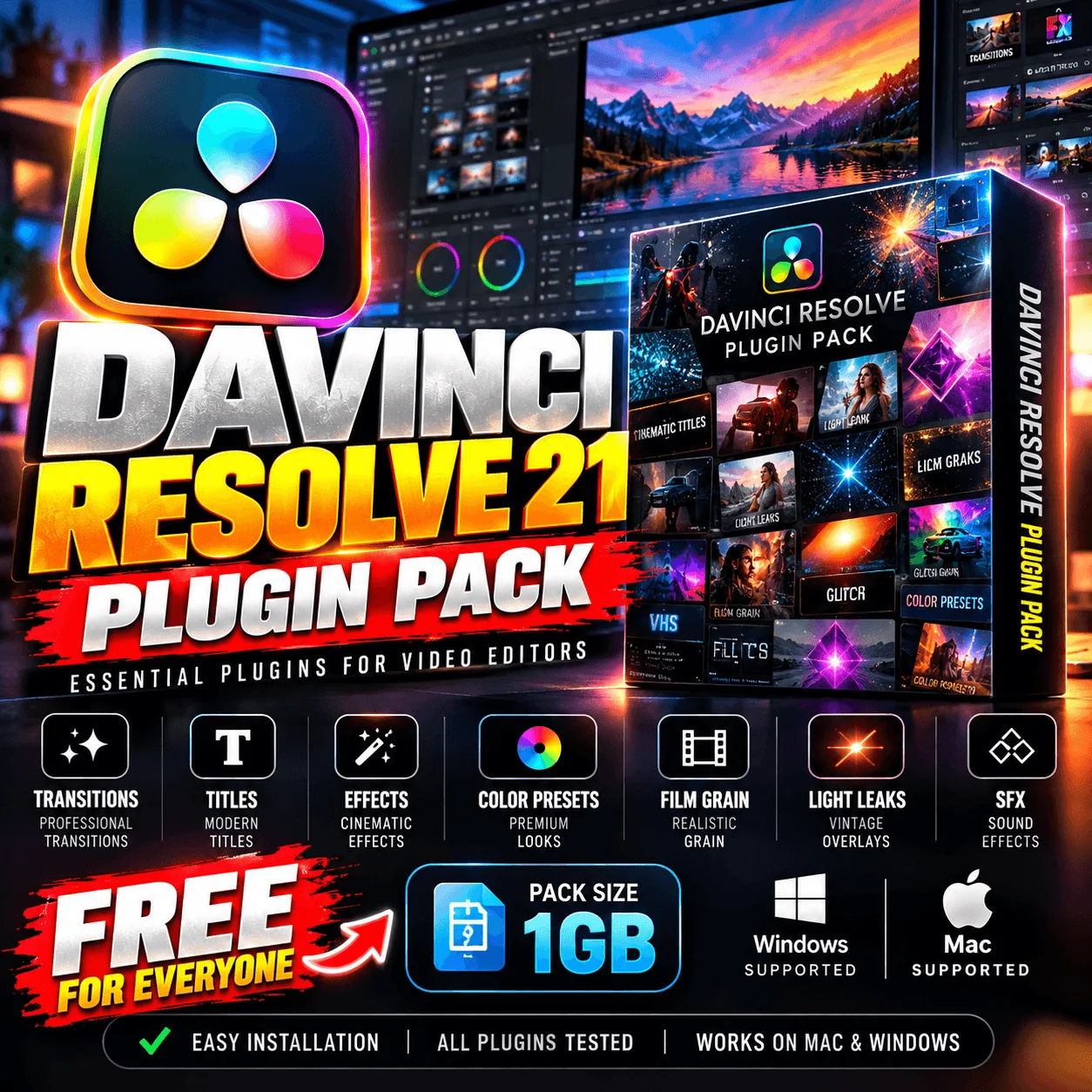 Davinci Resolve Important Plugins Pack